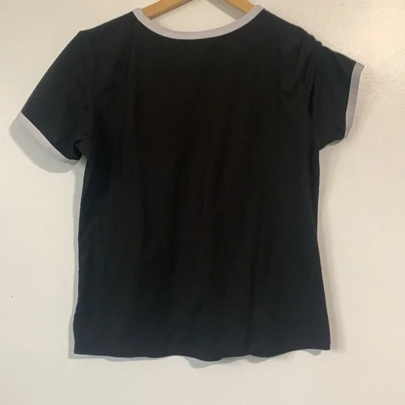 Disney Mickey Mouse Girls Size Large Black Short Sleeve Shirt - Picture 2 of 6